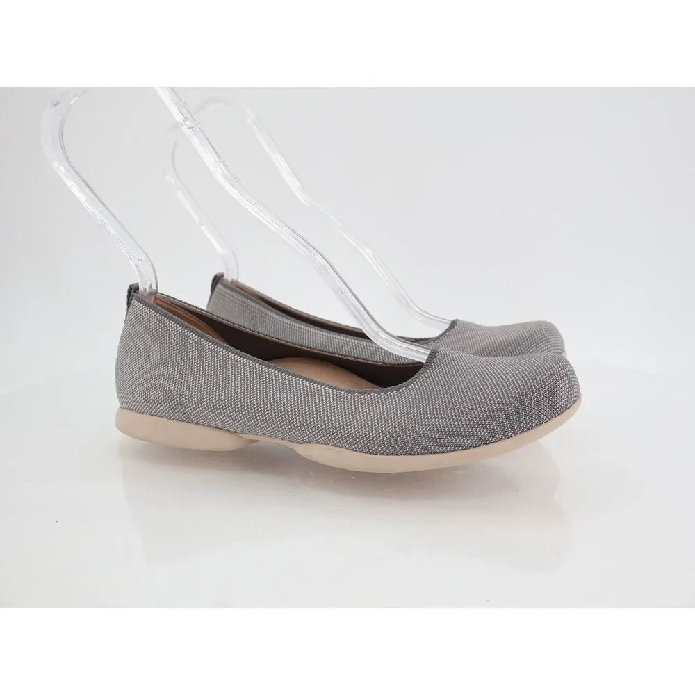 Abeo Tilly Women's Flats Loafers Size 7.5 Neutral Knit Blue White Slip On Comfy
